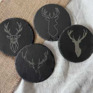 Glasuntersetzer Schiefer