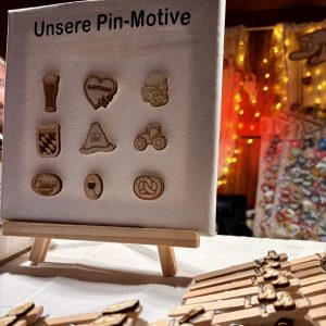 Ansteck-Pin Holz