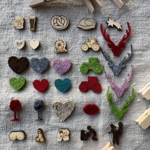 Streuteile verschiedene Motive Holz