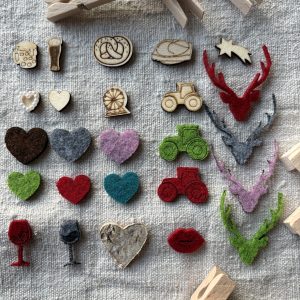 Streuteile verschiedene Motive Filz